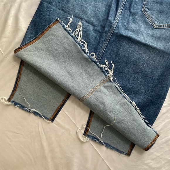 Zara Denim Skirt with 3 Slits - Picture 8 of 10